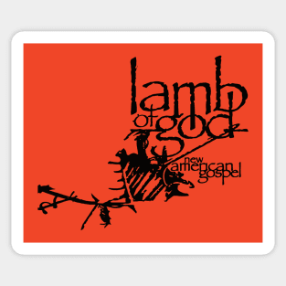 vintage retro lambofgod music Sticker